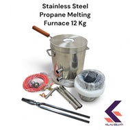 Stainless Propane Metal Melting Furnace 12 Kg Gas Melting Furnace 12 Kg