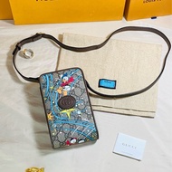 🍭近新閒置 Gucci古馳 迪士尼 Disney聯名款 譚老鴨 老花手機包 肩背 斜背包