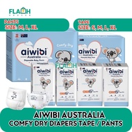 Aiwibi- Comfy Dry Diapers Tape / Pants (S/M/L/XL) (1's/Packs) Comfort and safe for baby