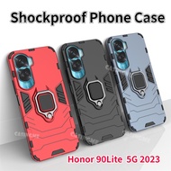 For Honor 90 Lite 5G Gaming Armor Magnetic Casing Anti Shock Kickstand Magnet Ring Armor Phone Cases for Honor 90 Honor90 90Lite 90Honor Lite 5G Stand Holder Back Cover