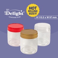 [SP8073]H115.5 x W97mm PET Jar bottle plastic container biscuit jar biskut container biskut jar 饼干罐 