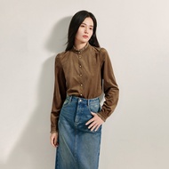 INMAN | Áo Blouse Cổ Đứng Vintage Chất Lượng Mall