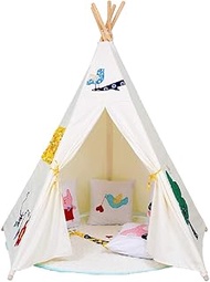 BZLLW Tent for Kids - Portable Cotton Canvas Tent