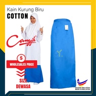 ORIGINAL BAJU SEKOLAH JENAMA CANGGIH - KAIN SEKOLAH MENENGAH SUSUN TEPI BIRU COTTON ( KAIN SAHAJA ) - CP018