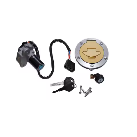 Motorcycle Ignition Switch Fuel Gas Cap Cover Key Lock Set with Key Kit For Ducati Monster M620