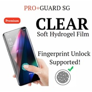 k001[SG SELLER] Premium CLEAR Soft Hydrogel Film Oppo Reno 11 Pro 11F 10 Pro+ 8T 8 7 Z 6 5 5z 4 Screen Protector Film