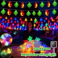 Raya Solar String Light2026 DIY Ramadan Decor Muslim Party Accessories Ied Mubarak Home Decor
