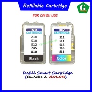 Refillable Smart Cartridge For Canon cartridge 47/57/ 210/211/510/511/512/513/745/746/810/811 Compat