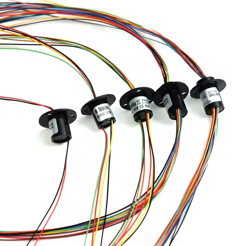 2/4//6/8/12/18 Channel Micro Rotate Slip Ring 2A Diameter 12.5mm For RC Excavator Model DIY PTZ Gimb