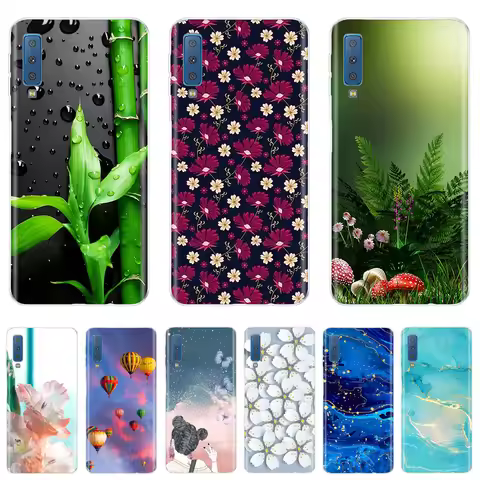For Samsung Galaxy A7 2018 Case GalaxyA7 2018 Silicone Soft TPU Phone Case Cover for Samsung A7 2018