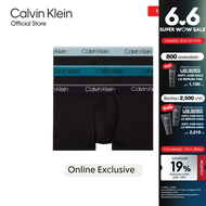 CALVIN KLEIN กางเกงในผู้ชายแพ็ค 3 ชิ้น Micro Stretch ทรง Low Rise Trunk รุ่น NB2569 N2L - สีดำ
