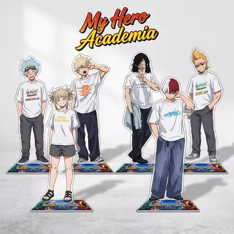 Anime My Hero Academia Katsuki Bakugo Shoto Todoroki Shota Aizawa 15CM Acrylic Stand Keychain Cospla