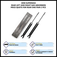 Kia Rondo Rear Left And Right Supermax Gas Shock Absorbers (55311-1D020)