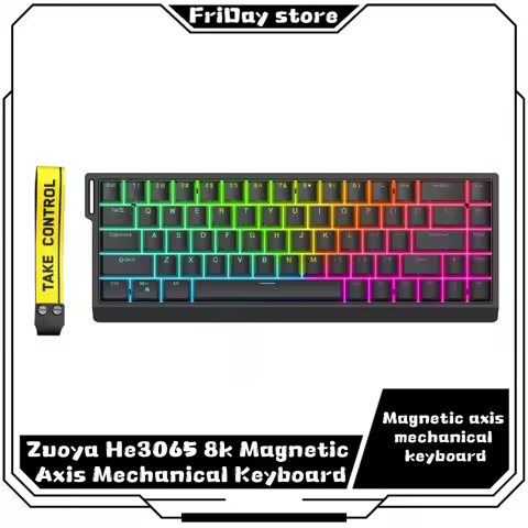 Zuoya He3065 8k Magnetic Axis Mechanical Keyboard Gaming Special Tile Beating Artifact Fearless Cont