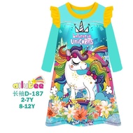 Ailubee Kid Dress Pajamas D187B~ Unicorn