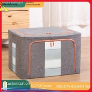 66L Storage Box Foldable  Box Steel Frame Detachable Storage Box clothes organization