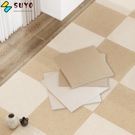 SUYO Rug Carpet Tiles, Self Adhesive Anti Slip Carpet Floor Tiles Sticker, DIY Peel and Stick Square