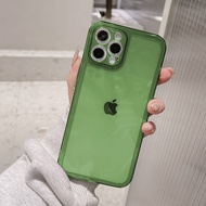 เคส iPhone สีใสเคสโทรศัพท์ iPhone 13 6 S 7 8 Plus + X XR XS Max SE 2020 11 Pro Max 12 Pro Max 14 Pro Max iPhone 13 TPU Case เคส iPhone ฝาครอบ TPU แบบใส