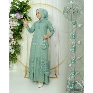 GAMIS GARDIFAN SABYAN - Dress 2in1 Outher Lepas Pasang - Gamis Busui Frendly - Gamis Pesta Mewah -