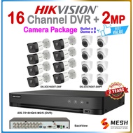 HIKVISION CCTV 16CH Set Full HD 4MP HDD iDS-7216HQHI-M2/S Outdoor/Indoor Camera for Home,Premises