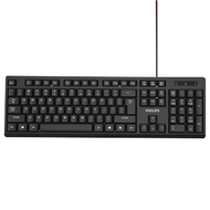 PHILIPS 飛利浦 Allparajon柔軟有線K234有線單鍵盤 均碼 黑色 單品