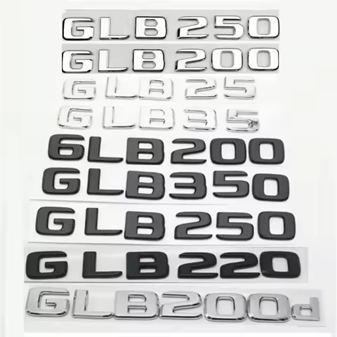 ABS Car Trunk Letters Logo Emblem Badge Decals Sticker For Mercedes Benz GLB Class GLB35 GLB180 GLB2