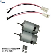PENGGONG RS555 24V 40000RPM Motor Listrik 2Pc กับพัดลมทำความเย็นสำหรับรถดุ๊กดิ๊ก