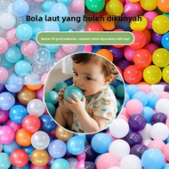 READY STOCK Ocean Ball Bola Ocean 7cm 100pcs Soft Non Toxic Colourful Pit Balls Mainan Kanak Kanak B