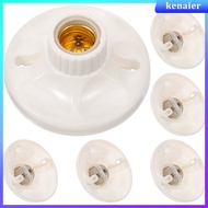 6 Pcs Light Socket Bulb Replacement Pendant Lamp Holder 11.50X11.50X4.90CM White  kenaier