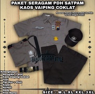 PDH CREAM/PAKET SERAGAM PDH CREAM/PAKET SERAGAM PDH COKLAT/seragam pdh security 2021 Seragam securit