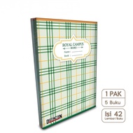 LONG NOTEBOOK B5 DISTRIBUTION CONTENTS 42 SHEETS 1 PACK 5PCS/ BOXY NOTEBOOK