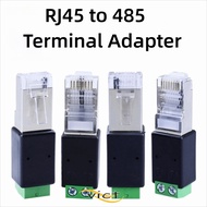 VICT RJ45 Terminal Adapter,  Adapter 2PIN Terminal RJ45 to RS485 Converter, Splitter RJ45 Male Conne