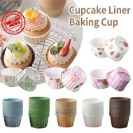 Colorful Cute Cake Paper Cups, Baking Cups, Rolled Cups, High Cake Paper Cups Edge T6f9