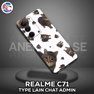 AC56-Case REALME C71-Cat Motif-Softcase REALME C71-Casing REALME C71-Silicone REALME C71