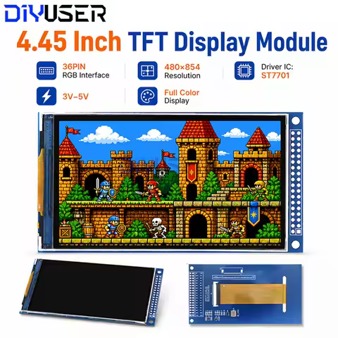 DIYUSER 4.45-inch TFT LCD screen ST7701 small display 480x854 RGB module with color LCD