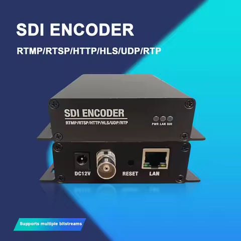 1-Channel SDI TO IP Encoder Audio Video Streaming Device H.265 HEVC H.264 IPTV Network Live Streamin