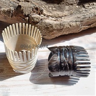 Natural buffalo horn massage and shampoo comb, nourishing shampoo comb