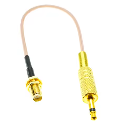 SMA FEmale to 3.5mm 1/8" TS Male 50ohm RG316 Coax Low Loss RF Cable