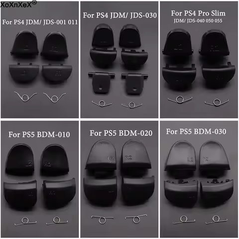 L1 R1 L2 R2 Trigger Button Kit For PS4 Pro Slim PS5 BDM-010 020 030 V1 V2 V3 Controller With LR Hold