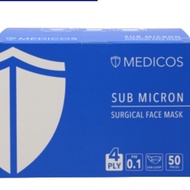 MEDICOS Sub Micron Surgical Face Mask 4 Ply 50's