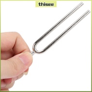 THISEPH 2PCS Tuning Fork, Steel 440Hz 440Hz Tuning Fork, Convenient Silver Color Standard A Tuner De