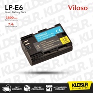 Viloso LP-E6 Li-ion Battery Pack for EOS R | R5 | R6 | 6D Mark II | 90D | 80D | 5D Mark IV | 5D Mark