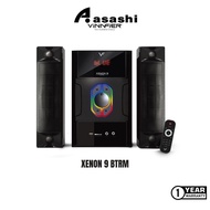 Vinnfier Xenon 9 BTRM 2.1 Speaker 200W Max Bluetooth Karaoke Speaker Subwoofer Micro SD Card USB dri