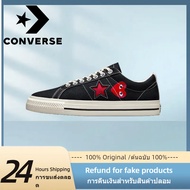 （Counter Genuine） COMME DES GARÇONS PLAY X CONVERSE ONE STA Men's and Women's CANVAS SHOES A01791C รองเท้าวิ่ง รองเท้าผ้าใบ รองเท้าสเก็ตบอร์ด The Same Style In The Store