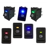 TOMBOL Foglamp Switch Fog Light Switch Shooting On Off Button Led DC 12V