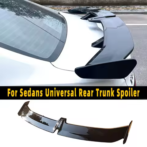 Suitable For BMW E90 F10 F30 Audi GT Style Sedans Universal Rear Trunk Spoiler Wing Body Kit Punch F