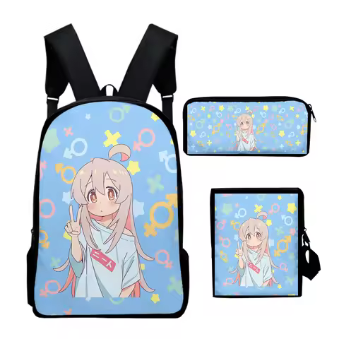 Classic Onimai I'm Now Your Sister Anime 3D Print 3pcs/Set School Bags Laptop Backpack Inclined shou