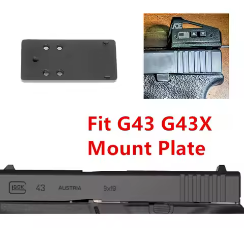 Optic Red Dot Sight Mounting Plate for Glock G43 G43X G42 Fit Docter ADE Burris Holosun Frenzy 1x17x