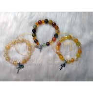 Assorted Yellow Stone Bracelet Our Lady of Manaoag