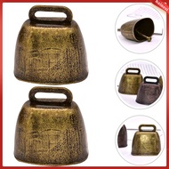 🎄🎅Cowbell Decorative Bells Metal Cowbells Hanging 6 Pcs  hainesi